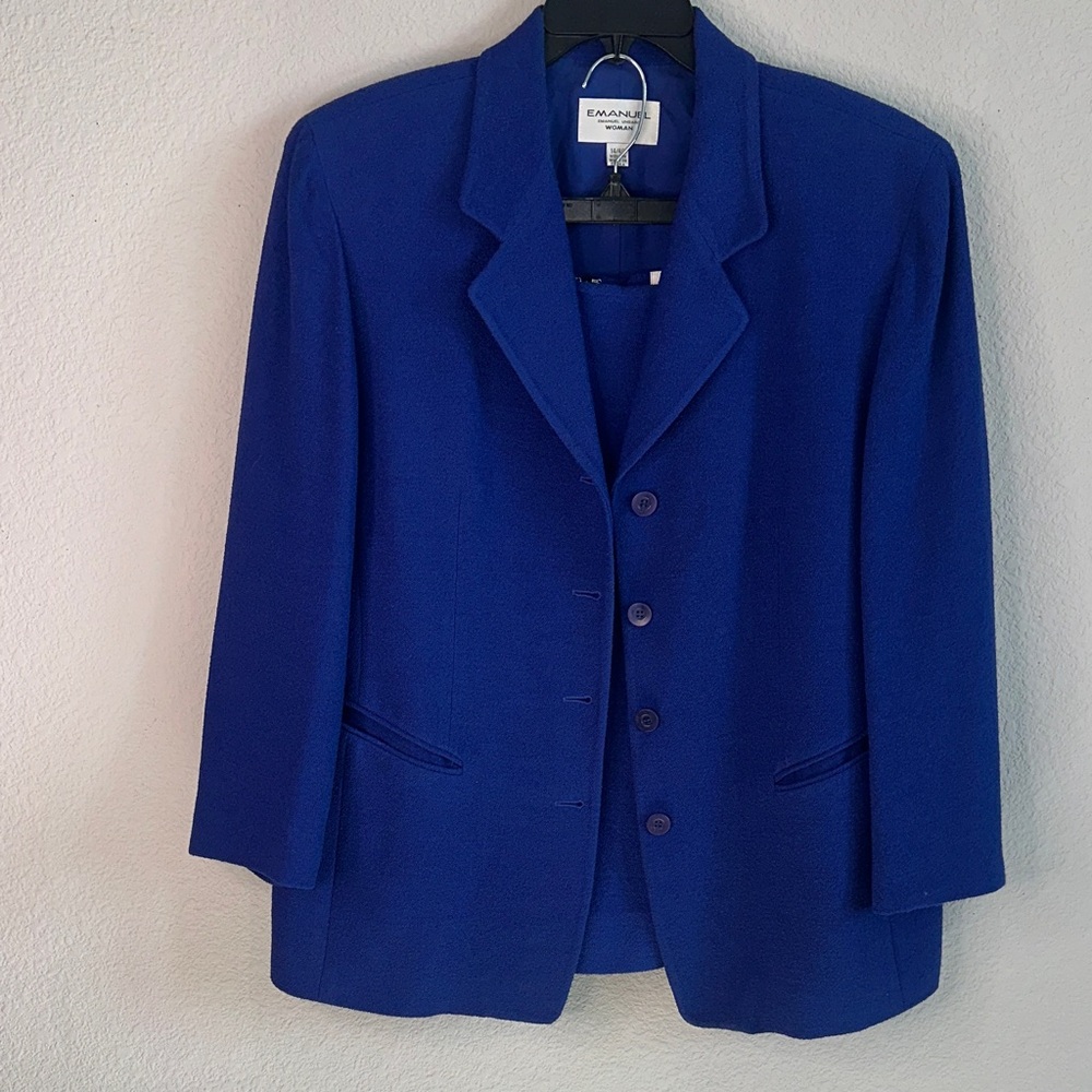 Emanuel Ungaro Royal Blue‎ Suit Jacket